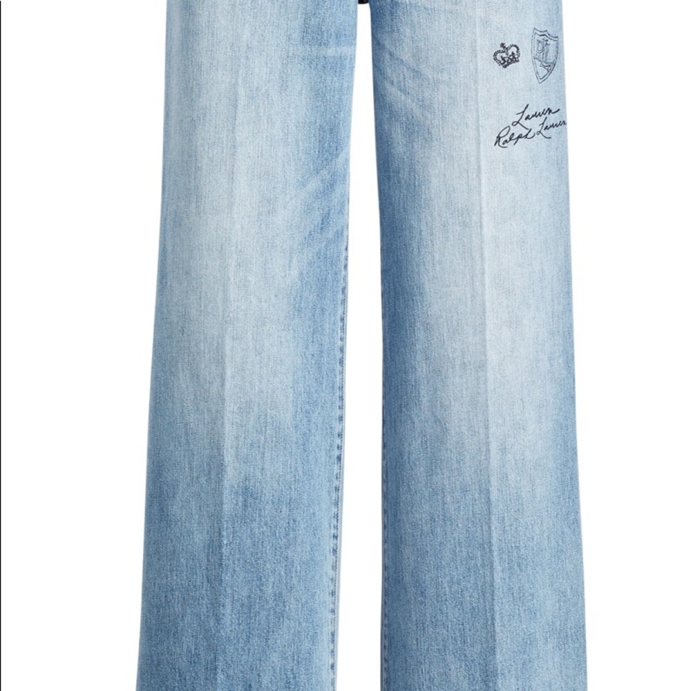 Ralph Lauren Print Wide-Leg Jean High Waist - Picture 5 of 13